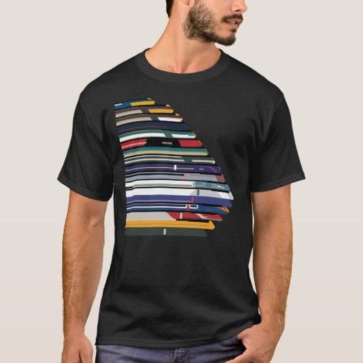 Intercity 125 Outline In Liveries T-Shirt (Vorderseite)