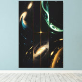 Interconnected Universes Leinwanddruck (Insitu (Holzboden))