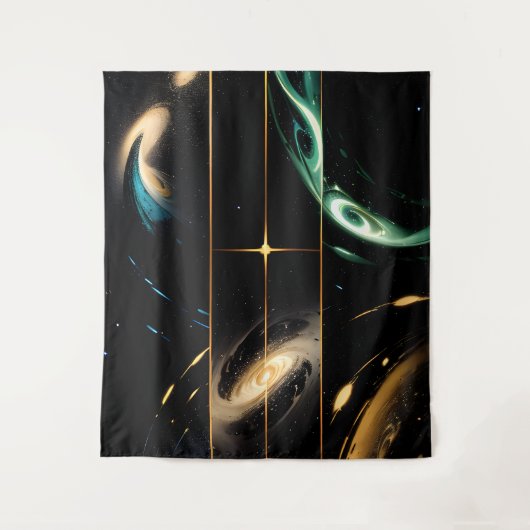 Interconnected Universes Wandteppich (Vorderseite)