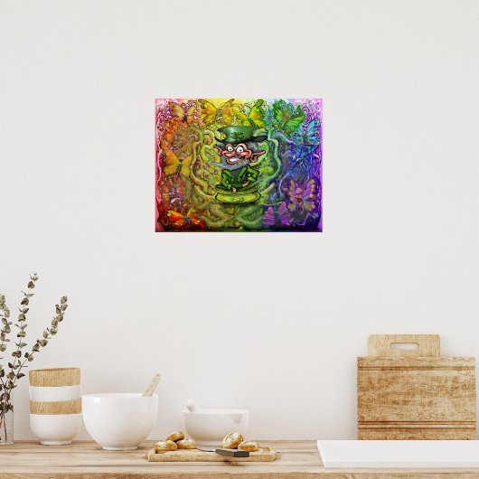 Interconnection St. Patrick's Rainbow Magic Poster (Küche)