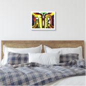 Interdimensionale Sporen Kunst Leinwanddruck (Insitu (Schlafzimmer))