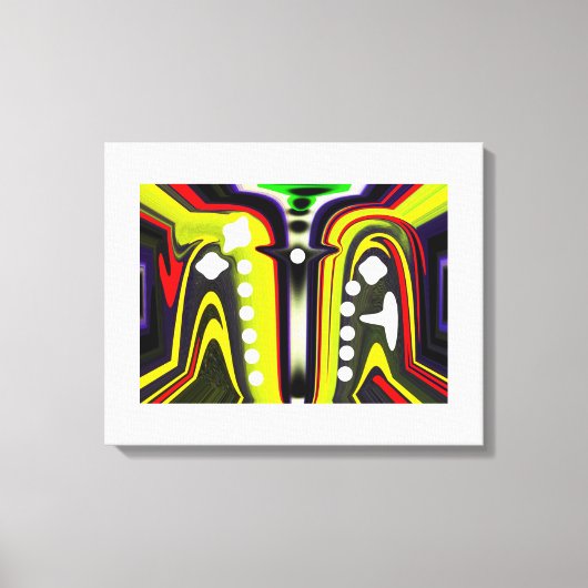 Interdimensionale Sporenkunst Leinwanddruck (Vorderseite)