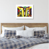 Interdimensionale Sporenkunst Leinwanddruck (Insitu (Schlafzimmer))