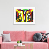 Interdimensionale Sporenkunst Leinwanddruck (Insitu (Wohnzimmer))