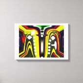 Interdimensionale Sporenkunst Leinwanddruck (Vorderseite)