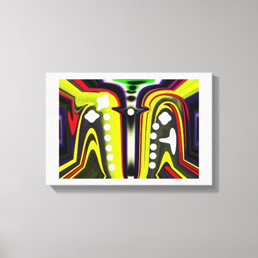 Interdimensionale Sporenkunst Leinwanddruck (Vorderseite)