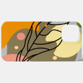 Interessante abstrakte Punkte mit Blätter Case-Mate iPhone Hülle (Rückseite (Horizontal))