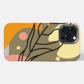 Interessante abstrakte Punkte mit Blätter iPhone Hülle (Rückseite (Horizontal))