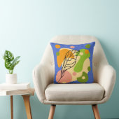 Interessante abstrakte Punkte mit Blätter Kissen (Stuhl )