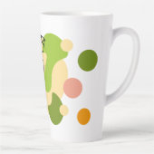 Interessante abstrakte Punkte mit Blätter Milchtasse (Rechts)