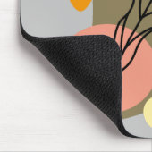 Interessante abstrakte Punkte mit Blätter Mousepad (Ecke)