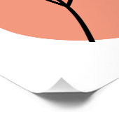 Interessante abstrakte Punkte mit Blätter Poster (Ecke)