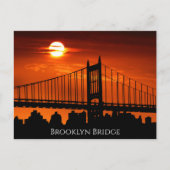 Interessante Brooklyn Bridge Fakten Postkarte (Vorderseite)