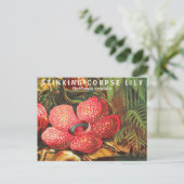 Interessante Fakten Größte Blume Postkarte (Stehend Vorderseite)