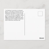 Interessante Fakten Größte Blume Postkarte (Rückseite)