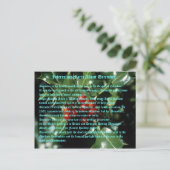 Interessante Fakten über Dezember Postkarte (Stehend Vorderseite)