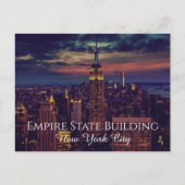 Interessante Fakten zum Empire State Gebäude Postkarte (Vorderseite)