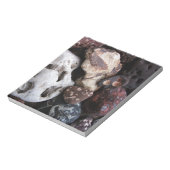 Interessante Felsen vom Lake Michigan Shore Notizblock (Rotiert)