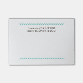 Interessante Gesichtspunkt-Post-Itanmerkungen Post-it Klebezettel