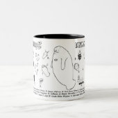 Interessante Manatis-Tasse Zweifarbige Tasse (Mittel)