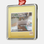 Interessante Standorte Silbernes Ornament (Links)