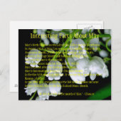 Interessante Tatsachen über Mai Ankündigungspostkarte (Vorne/Hinten)