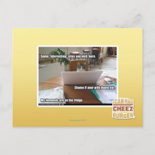 Interessante Websites Postkarte