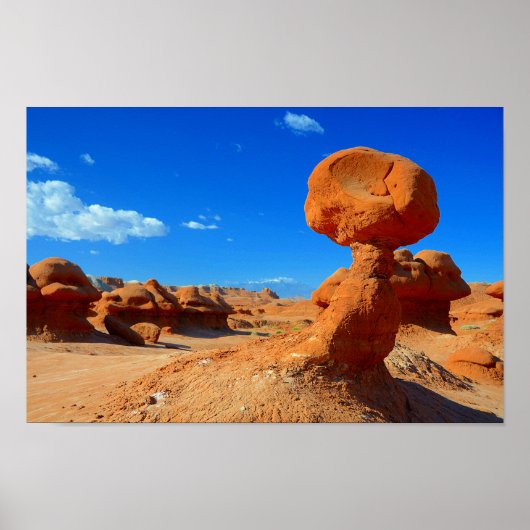 Interessante Wüstenrockformationen Poster (Vorne)