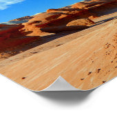 Interessante Wüstenrockformationen Poster (Ecke)