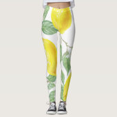 Interessante Zitrone Leggings (Vorderseite)