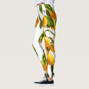 Interessante Zitronen-Leggings Leggings