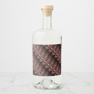 Interessantes Foto, Dachziegel mit Perspektive Alkoholflaschenetikett