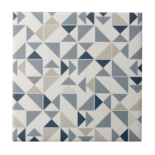 Interessantes geometrisches Design Fliese (Vorderseite)