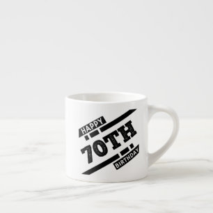 Interessantes glückliches Typografie-Design aus de Espressotasse