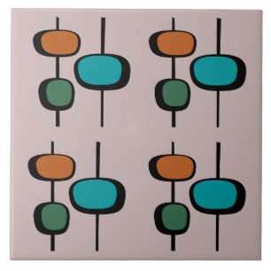 Interessantes Vintages Design aus der Mitte des Ja Fliese