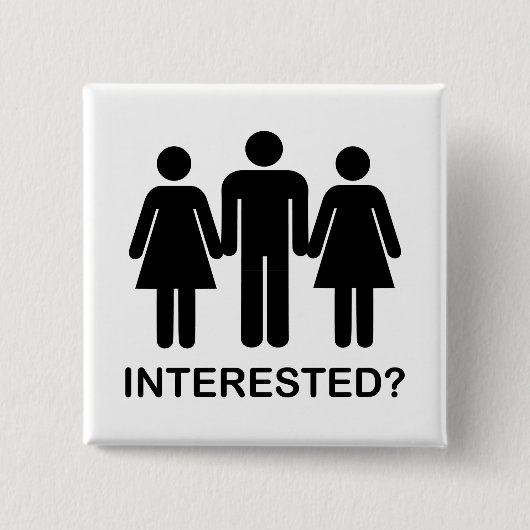 Interessiert? Button (Vorderseite)