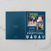 Interfaith 3 Photo Trendy Simple Navy Silver (Äußere Ablage)