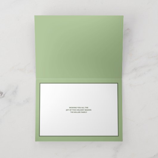 Interfaith 4 Photo Trendy Simple Green Gold (Innen Mitte)