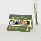 Interfaith 4 Photo Trendy Simple Green Gold (Vorderseite)