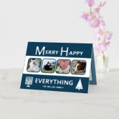 Interfaith 4 Photo Trendy Simple Navy Silver (Orchidee)