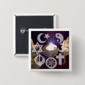 Interfaith button with light (Vorne & Hinten)