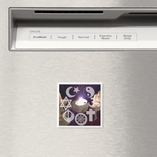 Interfaith, Coexist Fire Magnet (In Situ (Geschirrspüler))