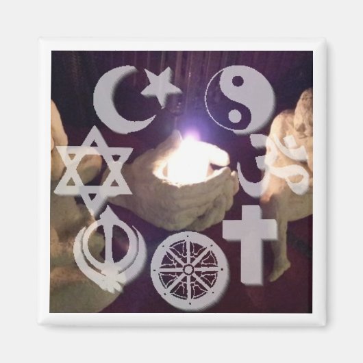 Interfaith, Coexist Fire Magnet (Vorne)