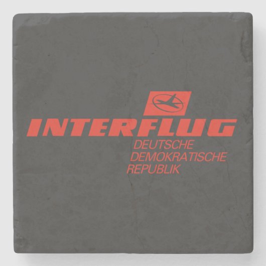 Interflug, Fluggesellschaft DDR DDR Ostdeutschland Steinuntersetzer (Vorderseite)