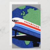 INTERFLUG - Nationale Fluggesellschaft DDR, Ostdeu Briefpapier (Vorne/Hinten)