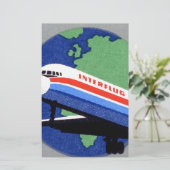 INTERFLUG - Nationale Fluggesellschaft DDR, Ostdeu Briefpapier (Stehend Vorderseite)