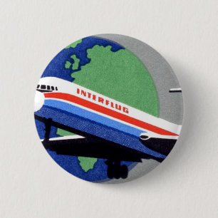 INTERFLUG - Nationale Fluggesellschaft DDR, Ostdeu Button