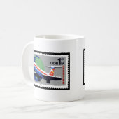 INTERFLUG - Nationale Fluggesellschaft DDR, Ostdeu Kaffeetasse (Vorderseite Links)