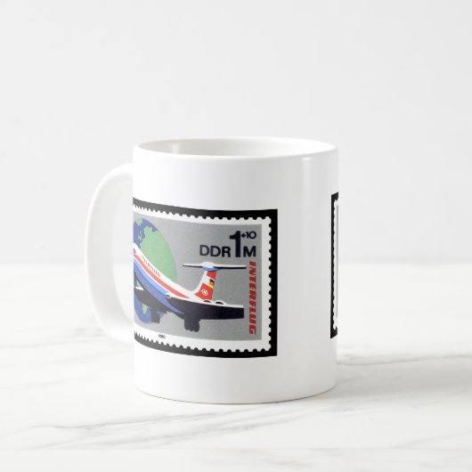 INTERFLUG - Nationale Fluggesellschaft DDR, Ostdeu Kaffeetasse (Vorderseite Links)