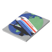 INTERFLUG - Nationale Fluggesellschaft DDR, Ostdeu Notizblock (Rotiert)